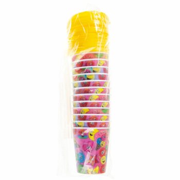 빨대 컵 / 아이스크림 컵 &ndash; 스마일리, 250ml (12개입)