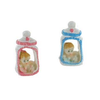 백일 돌잔치 베이비샤워 데코 - 젖병 속 아기 인형 5.5 cm (12개입)