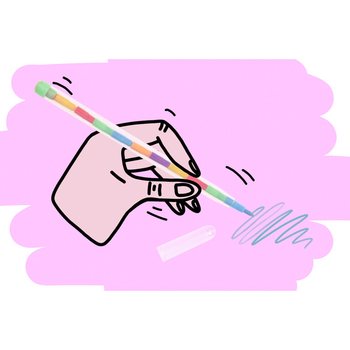 쌓기용 크레용 펜 디스플레이 (72개입)