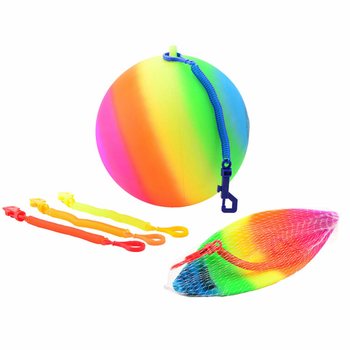 무지개 줄 달린 공 / 번지 볼 &Oslash;23 Cm (36개입)
