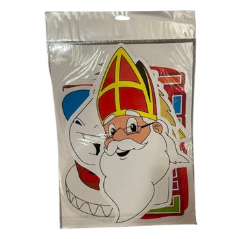신터클라스 SINT & PIET - 4피스 양면 데코레이션 보드 세트 (6개입)