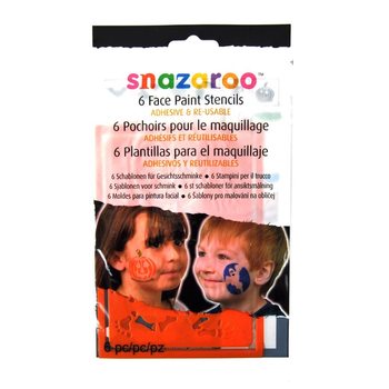 SNAZAROO - 페이스 페인팅 스텐실 6종 (12개입)
