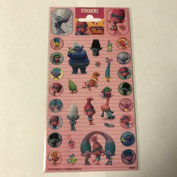 트롤(Trolls) 스티커 시트 - 20 x 10 cm (10개입)