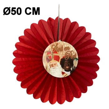 신터클라스 장식 부채 &Oslash;50 CM - 접이식 (6개입)