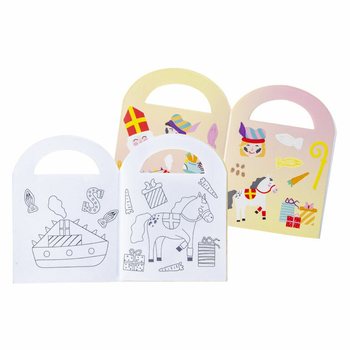 산타클로스(신터클라스) 스티커 미니 컬러링북 (48개입)