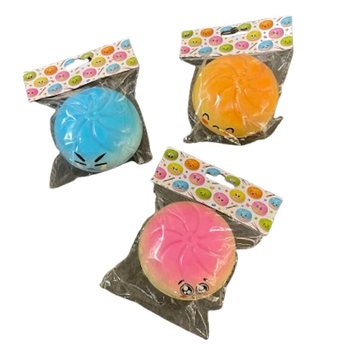 RAGE - 대형 스퀴시 만두 (크기 9 x 9 x 4 cm) - 2026 바이럴 피젯 토이 - 헤더 카드 포함 (24개입)