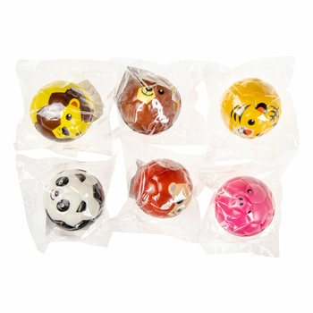 동물 얼굴 폼볼 &Oslash; 6.3cm 디스플레이 박스 (24개입)
