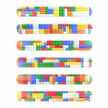 슬랩 팔찌 - 브릭 블록 디자인 (120개입)