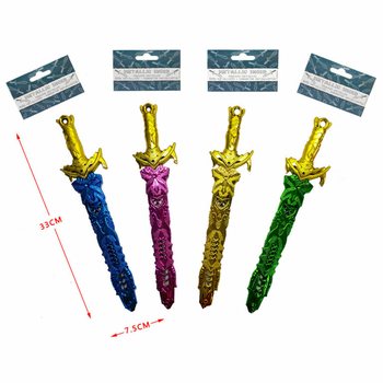 메탈릭 컬러 장난감 칼, 길이 33cm (36개입)