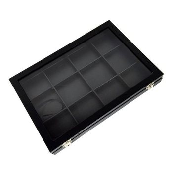 12칸 블랙 비즈 디스플레이 + 뚜껑