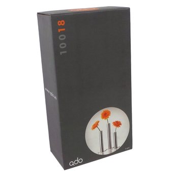 QDO - 스테인리스 스틸 일륜 삽지 화병, 3개 세트 (1세트)