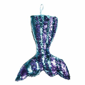 XL 봉제 인어 꼬리 쿠션 - 45cm - 믹스 색상 (4개입)