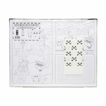 외식업용 키즈 엔터테인먼트 풀세트 해적 모델 - 색연필 48세트 + 색칠공부 100장 + 냅킨 100장 (총 248개입)