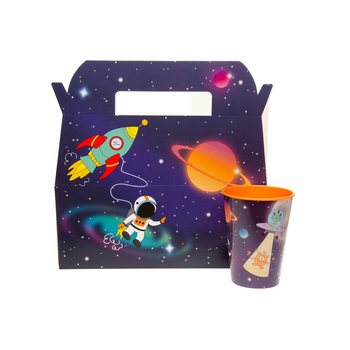 어린이 세트 식판 메뉴 박스 우주 / Space - 22.5 x 12 x 9.5 cm (24개입)