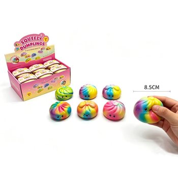 RAGE 레인보우 만두 스퀴시 대형 - PU 폼 에디션 8.5cm (12개입)
