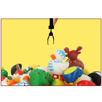 크리스마스 오리 인형 6cm (12개입) - 축제용 사은품