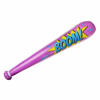 대형 공기 주입식 'Boom!' 방망이 - 85cm - 믹스 컬러 (12개입)