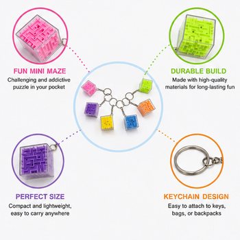 큐브 미로 게임 열쇠고리 (48개입)