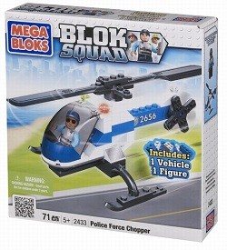메가블럭 MEGABLOKS BLOK SQUAD 경찰 헬리콥터 - 2433 (1개)