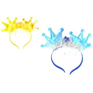 LED 미니 왕관 머리띠 (12개입)