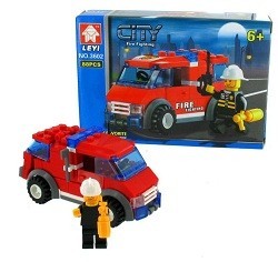 BRICKS 소방차 블록 완구 (6개입)