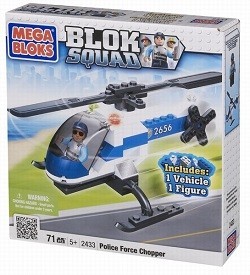 메가블럭 MEGABLOKS BLOK SQUAD 경찰 헬리콥터 - 2433 (1개)