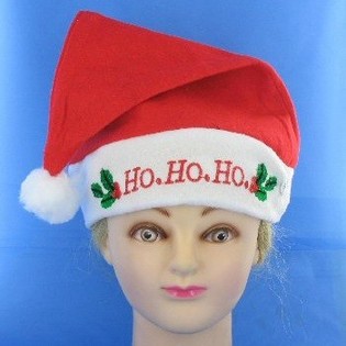 LED "HO HO HO" 크리스마스 모자 (12개입)