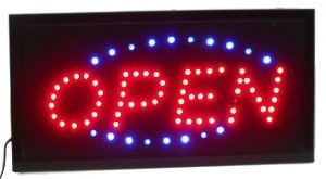 LED 광고 보드 - OPEN 2색상