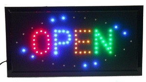 LED 영업중 간판 OPEN - 4컬러 점멸형