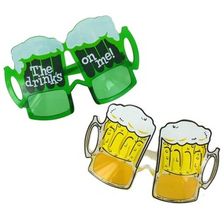 맥주잔 모양 재미있는 파티 안경 세트 (12개입)