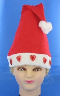 빛나는 하트 산타 모자 (12개입)