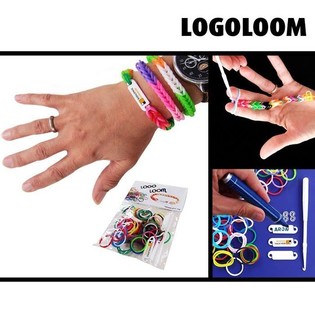 "LOGOLOOM" 나만의 로고 태그 팔찌 만들기 세트 (50개입)