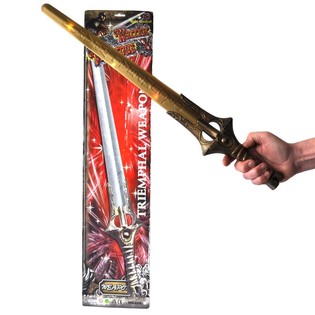 멜로디와 불빛이 나오는 완구 검 카드포장 - 66cm (4개입)