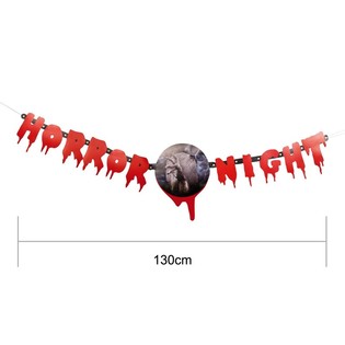 "HORROR NIGHT" 레터 가랜드 130 CM (2개입)