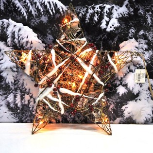 대형 LED 크리스마스 별 장식 45 CM (2개입)