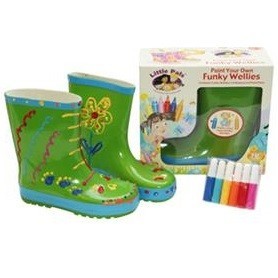 FUNKY WELLIES - 나만의 장화 꾸미기 - 그린 / 사이즈: 30