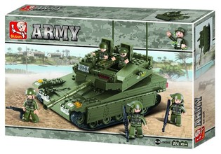 Sluban 육군 탱크 M38-B0305 블록 장난감 (1개)