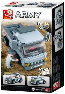 Sluban 군용 수송차 3in1 M38-B0537E (1개)