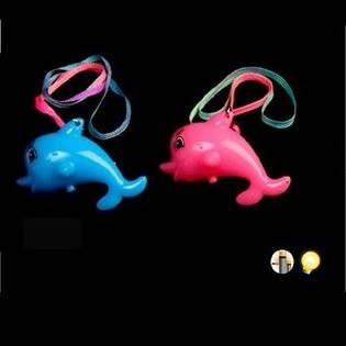 LED 야광 돌고래 목걸이 펜던트 (36개입)