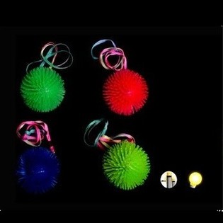 LED 야광 스파이크 목걸이 공 디스플레이 세트 (12개입)