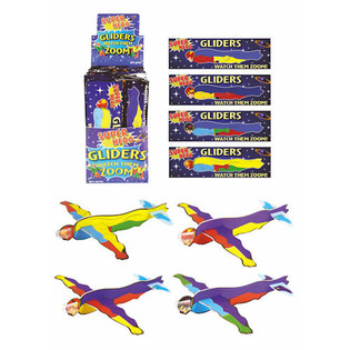 FIGHTER GLIDERS 조립식 우드락 비행기 &ndash; 모델: 슈퍼히어로 디스플레이 박스 (48개입)