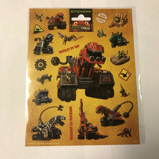 대형 Dinotrux 스티커 시트, 20x16 cm (10매)