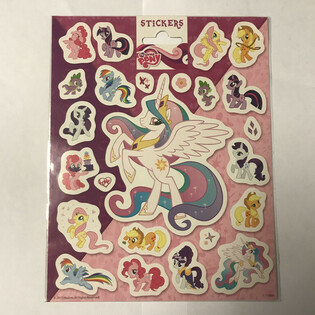 마이 리틀 포니 대형 스티커 시트, 20x16 cm (10매)