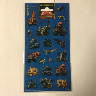 스티커: DINOTRUX, 크기 20 x 10 cm (10개입)
