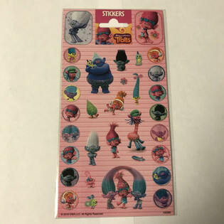 트롤(Trolls) 스티커 시트 - 20 x 10 cm (10개입)
