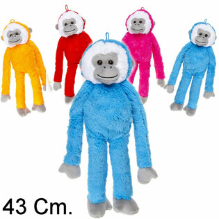 대형 봉제 원숭이 인형, 43 CM - 믹스 컬러 (12개입)