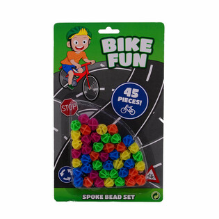 BIKE FUN - 자전거 바퀴 살 구슬 45개 카드 포장 (1개입)