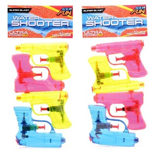 아쿠아 펀 물총 세트 - 4개입, 11 cm