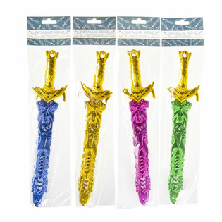 메탈릭 컬러 장난감 칼, 길이 33cm (36개입)