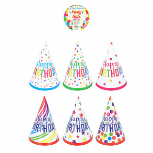 파티 모자 믹스 'Happy Birthday' (120개)